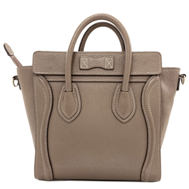 CELINE セリーヌ ラゲージナノ 2WAY ハンドバッグ カーフ レディース