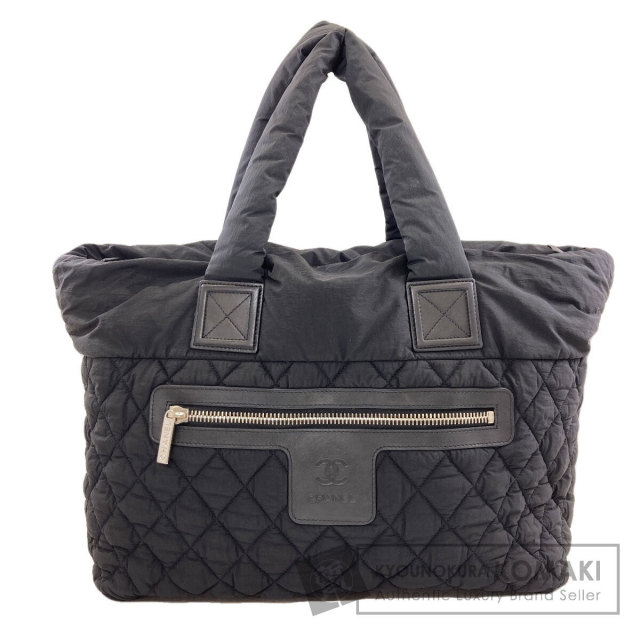CHANEL ココ・コクーン トートバッグ CHANEL シャネル コココクーン シルバー金具 トートバッグ ナイロン