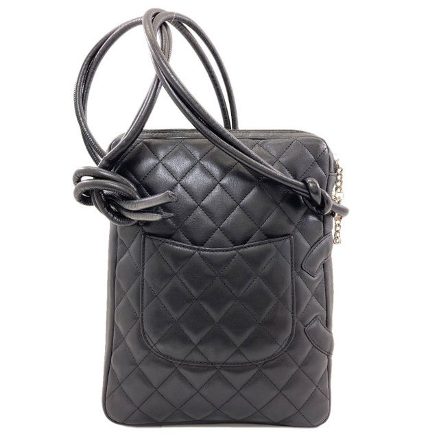 CHANEL シャネル カンボンライン シルバー金具 ショルダーバッグ