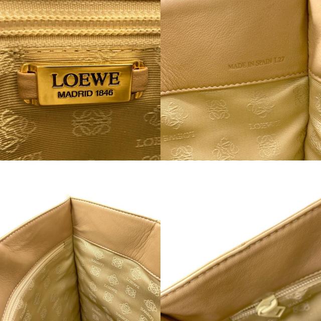 LOEWE ロエベ アナグラム ハンドバッグ ラムスキン レディース [中古