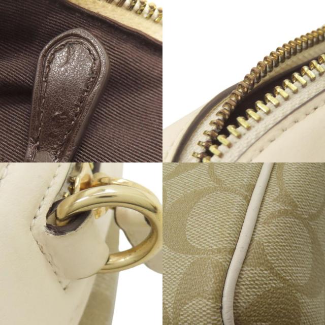 COACH コーチ F32203 シグネチャー 2WAY ハンドバッグ PVC レディース