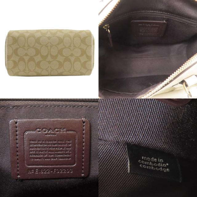 COACH コーチ F32203 シグネチャー 2WAY ハンドバッグ PVC レディース