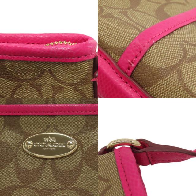COACH コーチ F34938 シグネチャー ショルダーバッグ PVC レディース