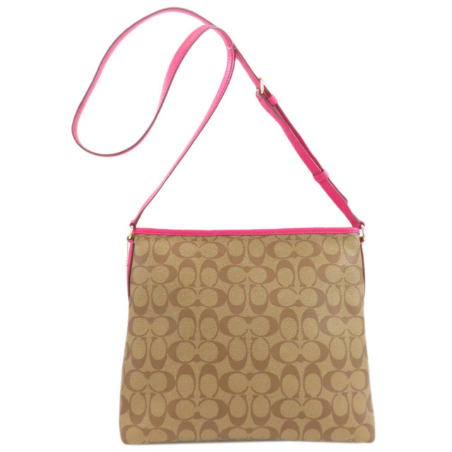 COACH コーチ F34938 シグネチャー ショルダーバッグ PVC レディース