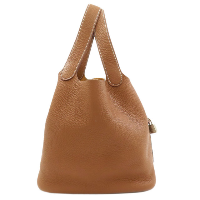 エルメス ハンドバッグ ピコタンロックMM ゴールド シルバー金具