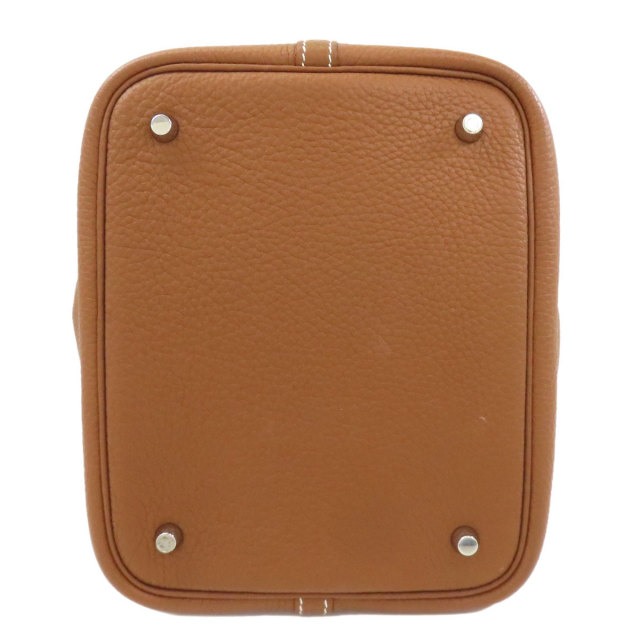 エルメス ハンドバッグ ピコタンロックMM ゴールド シルバー金具