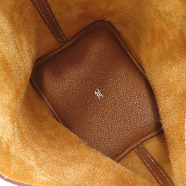 エルメス ハンドバッグ ピコタンロックMM ゴールド シルバー金具