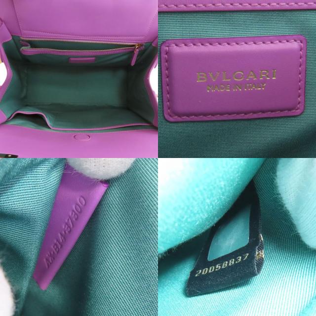 BVLGARI ブルガリ モネーテ トートバッグ レザー レディース [中古