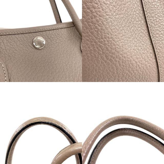 エルメス ハンドバッグ ガーデンパーティTPM グリアスファルト シルバー金具