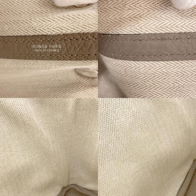 エルメス ハンドバッグ ガーデンパーティTPM グリアスファルト シルバー金具