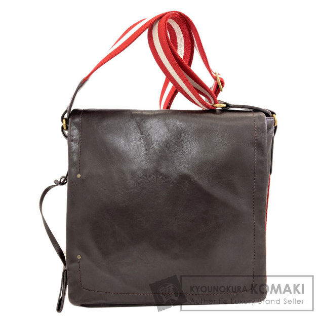 BALLY バリー バリーストライプ ショルダーバッグ レザー レディース
