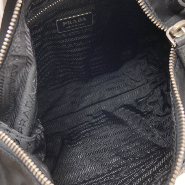 PRADA プラダ ワンショルダー ホーボー ロゴ金具 ショルダーバッグ