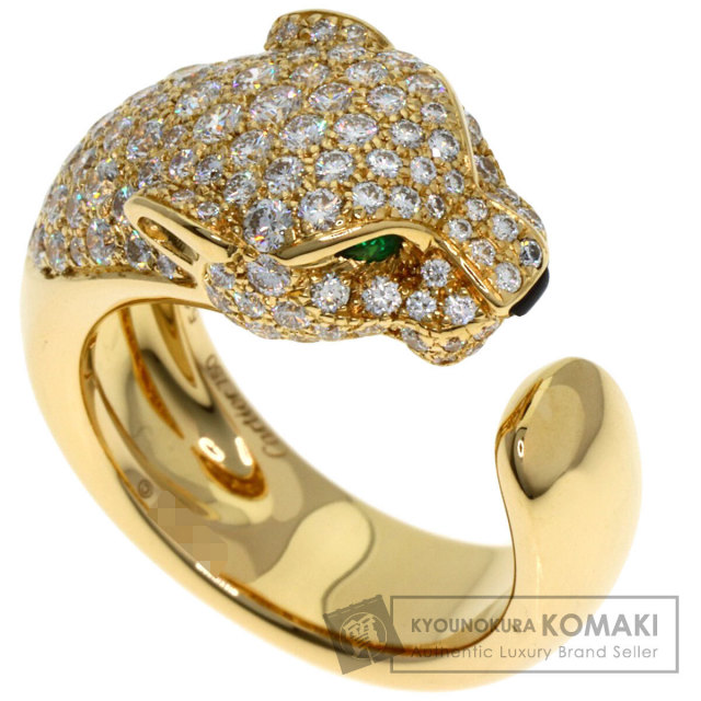 カルティエ リング・指輪 パンテール ドゥ カルティエ  セミパヴェセッティング ダイヤモンド オニキス エメラルド  #51