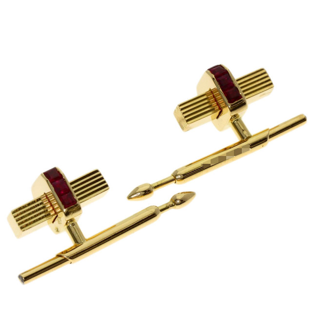 ブシュロン カフス ルビー