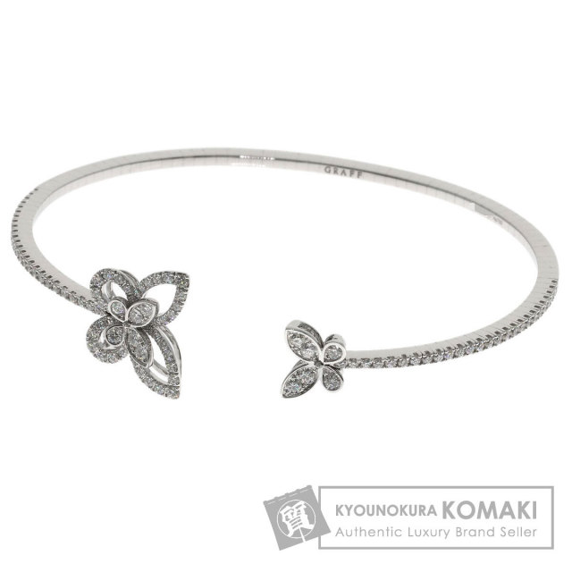 グラフ ブレスレット バタフライ シルエット オープン ダイヤモンド バングル