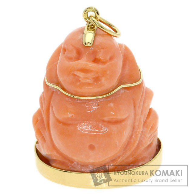 カルティエ ペンダントトップ 福神 サンゴ 珊瑚