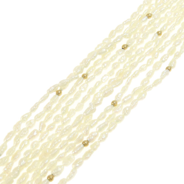 k18　淡水パール　ネックレス　2点セット K18/K10 淡水パールネックレス 45cm【MKY0086N1】 | MONICE/モニス