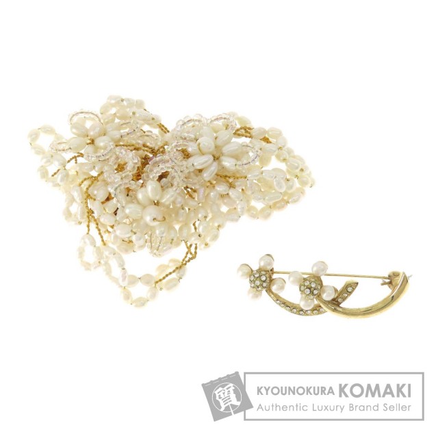 セレクトジュエリー ブローチ 淡水パール　真珠 2点セット