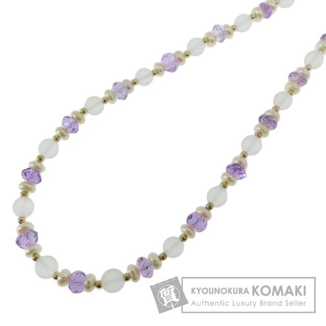 セレクトジュエリー ネックレス クオーツ パール アメジスト