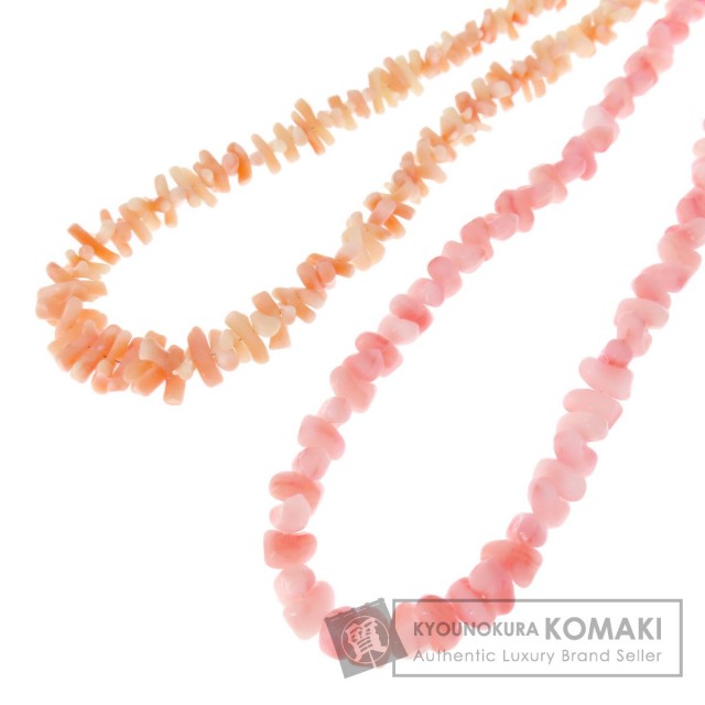 セレクトジュエリー ネックレス サンゴ 珊瑚 2点セット