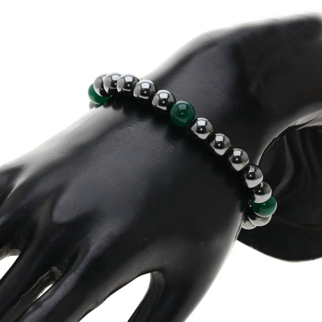セレクトジュエリー ネックレス ヘマタイト メノウ 水晶 磁気入り 2点セット