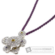 2.71ct ダイヤモンド サファイア ネックレス K18ホワイト