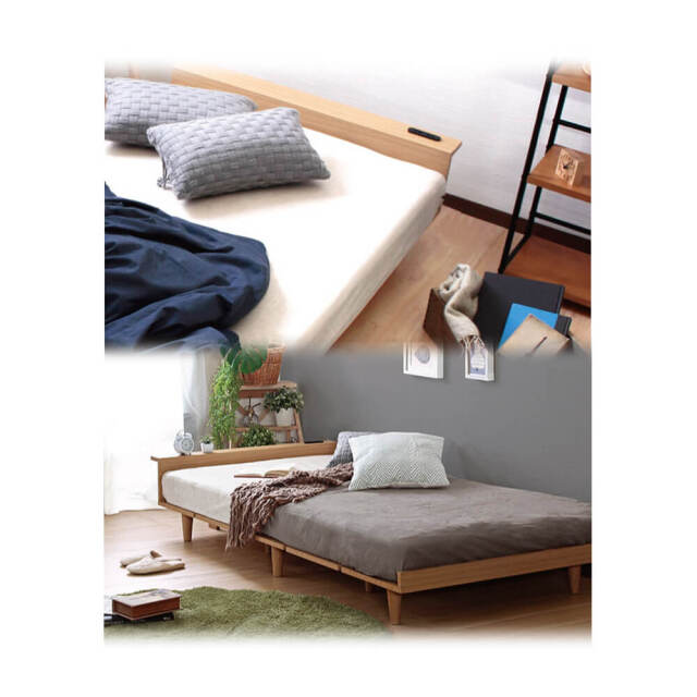 Grau（グラウ） 北欧風ローベッド