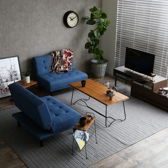 York（ヨーク） リクライニング式2人掛けソファーベッド