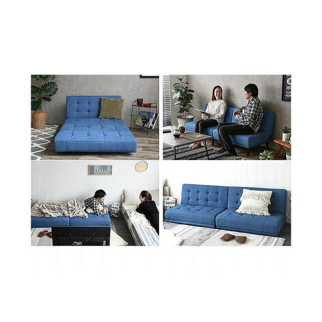 York（ヨーク） リクライニング式2人掛けソファーベッド