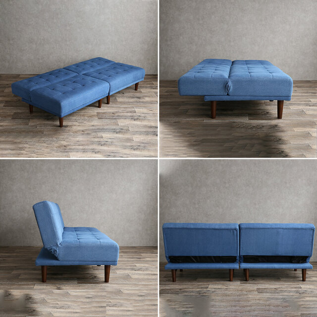 York（ヨーク） リクライニング式2人掛けソファーベッド