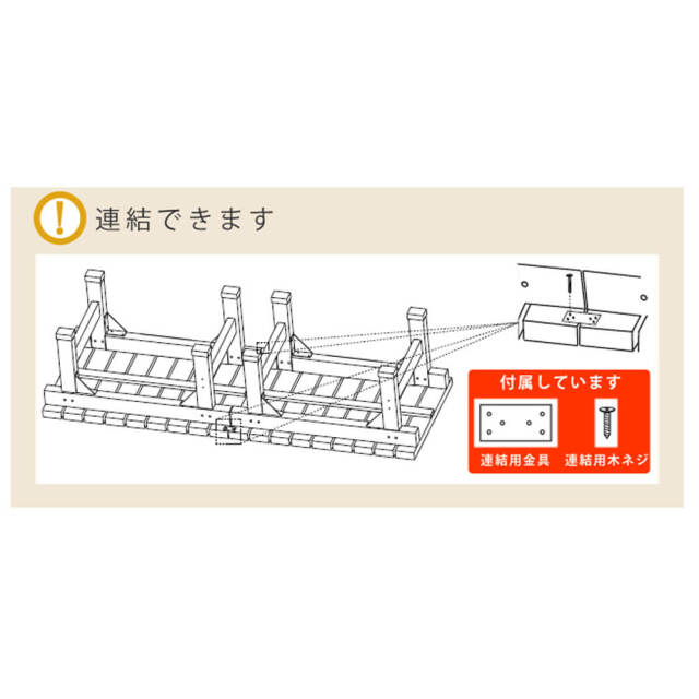 Ｗｏｏｄｄｅｃｋ（ウッドデッキ）　ウッドデッキ　幅　１８０　ｃｍ　×　奥行　９０ｃｍ　３点セット