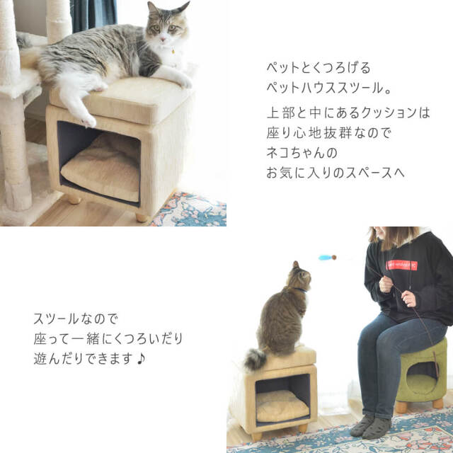 Libre（リーブル）ペットスツール　スクエア