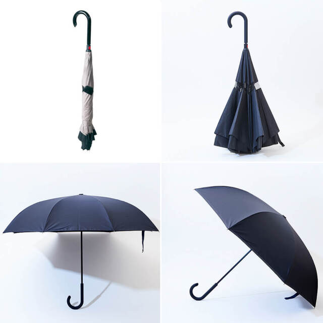 Paraplu（パラプル）　晴雨兼用　逆さに開く2重傘