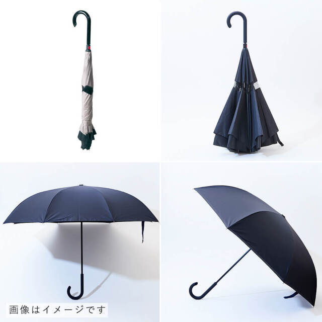 Paraplu（パラプル）　晴雨兼用　逆さに開く2重傘