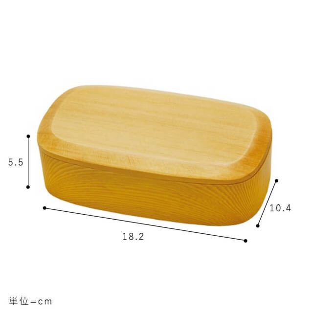 Caja（カハ）　くりぬき弁当箱　スクエア　500ml