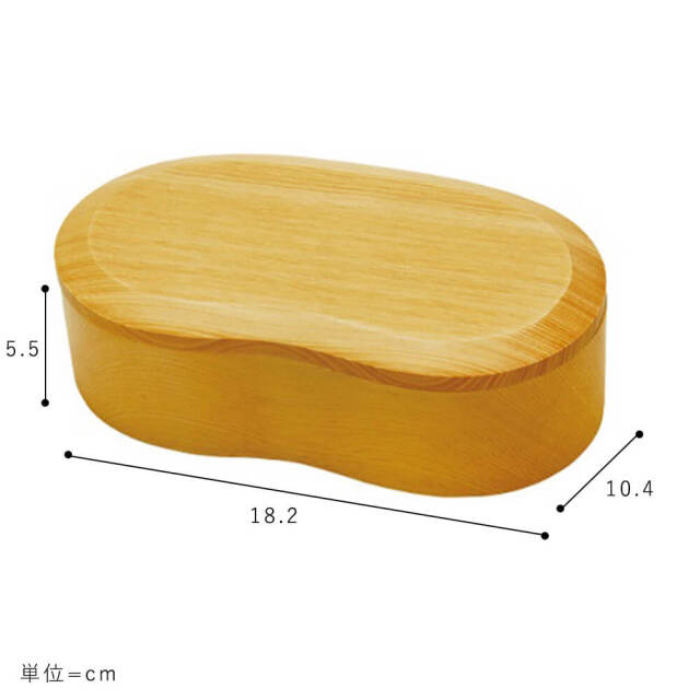 Caja（カハ）　くりぬき弁当箱　ビーンズ　430ml