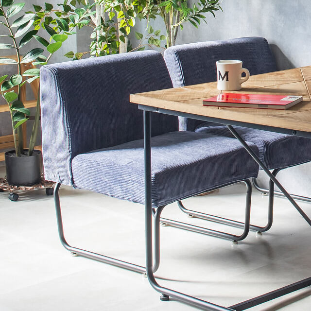 November（ノーベンバー） 1人掛けソファー ブルーカラー