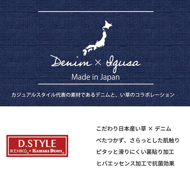 Denim Ralph（デニム ラルフ） 国産い草ラグマット デニム生地タイプ
