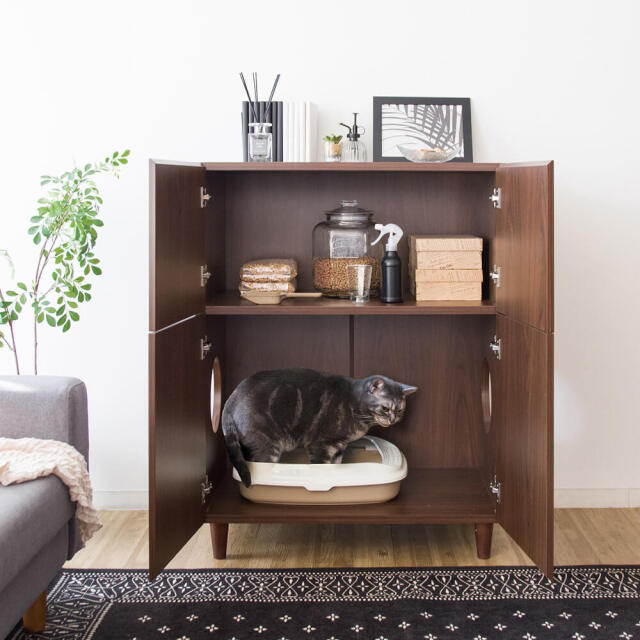 Neroli（ネロリ）　猫トイレクローゼット　2段