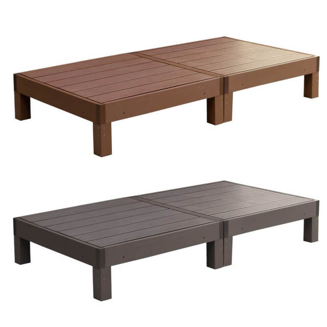 Ecofeel（エコフィール）人工木ウッドデッキ 90×90cm　２台セット