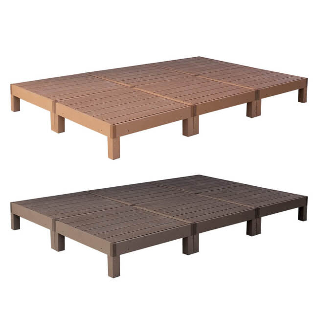 Ecofeel（エコフィール）人工木ウッドデッキ 90×90cm　6台セット