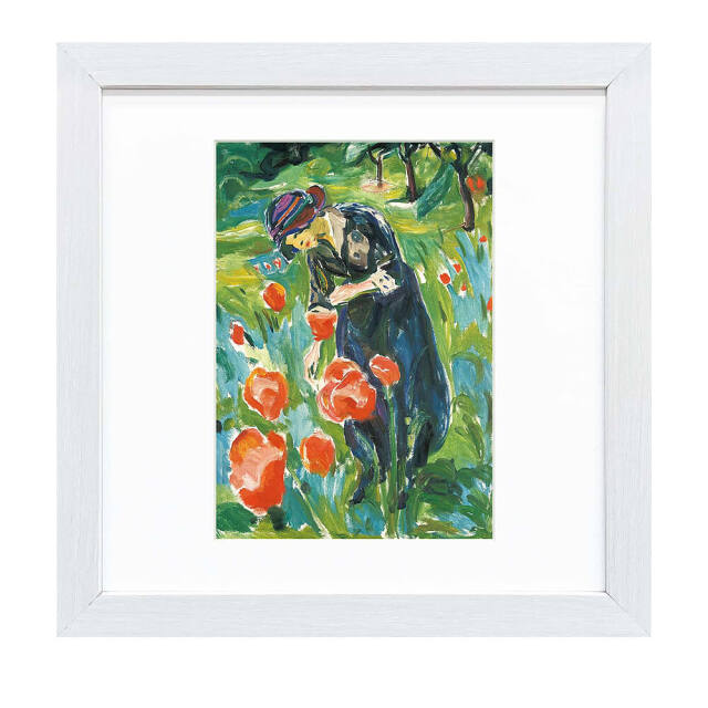 Edvard Munch（エドヴァルド ムンク） ポピーを持つ女性 アート