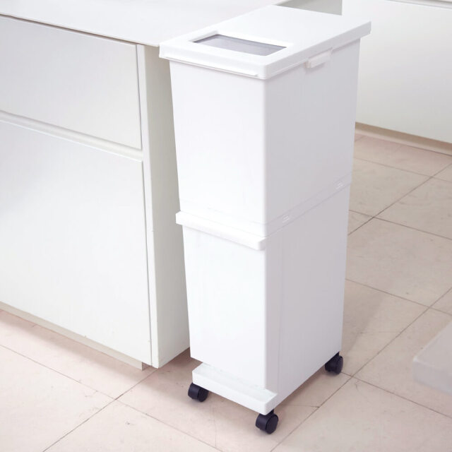 UNEED（ユニード） スリムペール2段 55L 2個セット UNEED（ユニード） スリムペール2段 55L