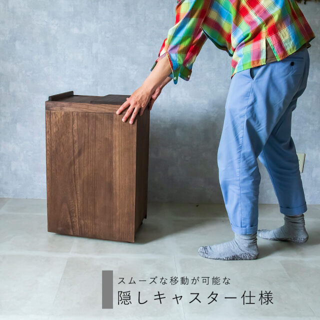 Pau（パウ） 天然木スライド式ダストボックス