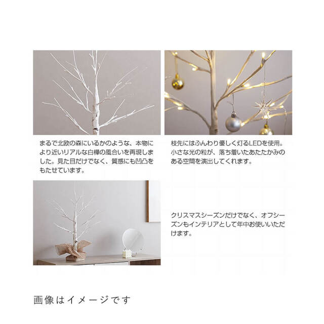 Noel（ノエル）白樺風ツリー 150cm