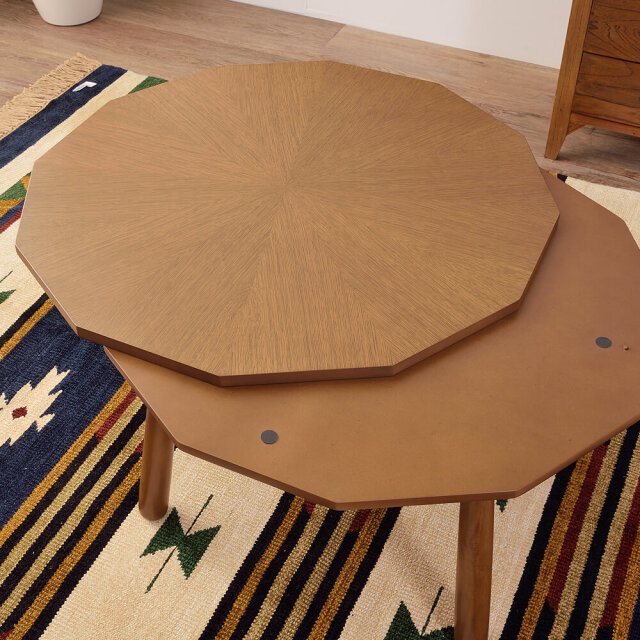 Claire こたつテーブル 80cm 八角形 こたつ Re:CENO