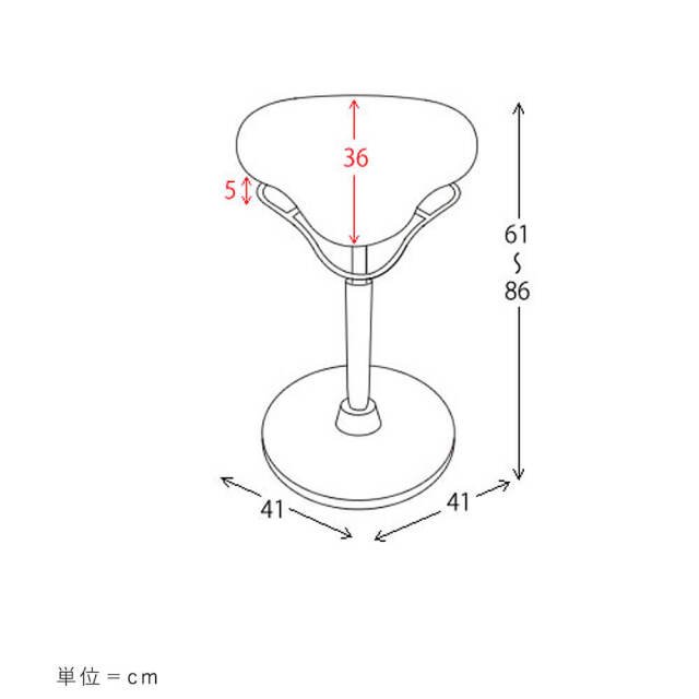 Popo（ポポ） プロポーションスツール ハイタイプ