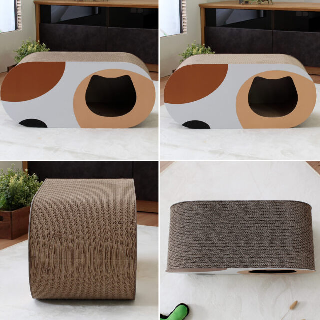 Catlett（カトレット）段ボール爪とぎ オーバル型