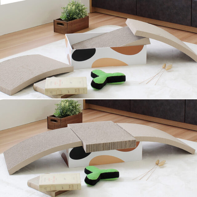 Catlett（カトレット）段ボール爪とぎ スクエア型