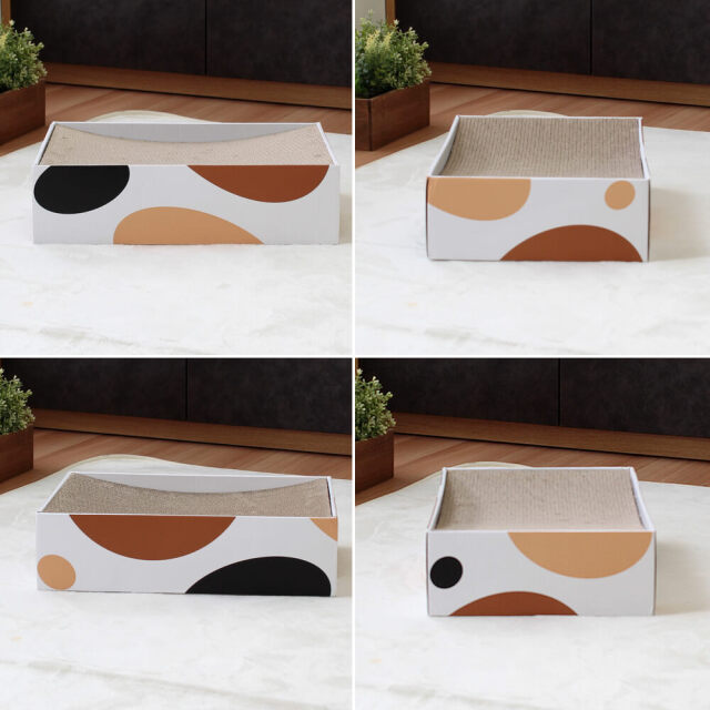 Catlett（カトレット）段ボール爪とぎ スクエア型
